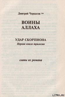 Читать онлайн книгу Воины аллаха. Удар скорпиона автор Черкасов Дмитрий Книга Воины аллаха. Удар скорпиона